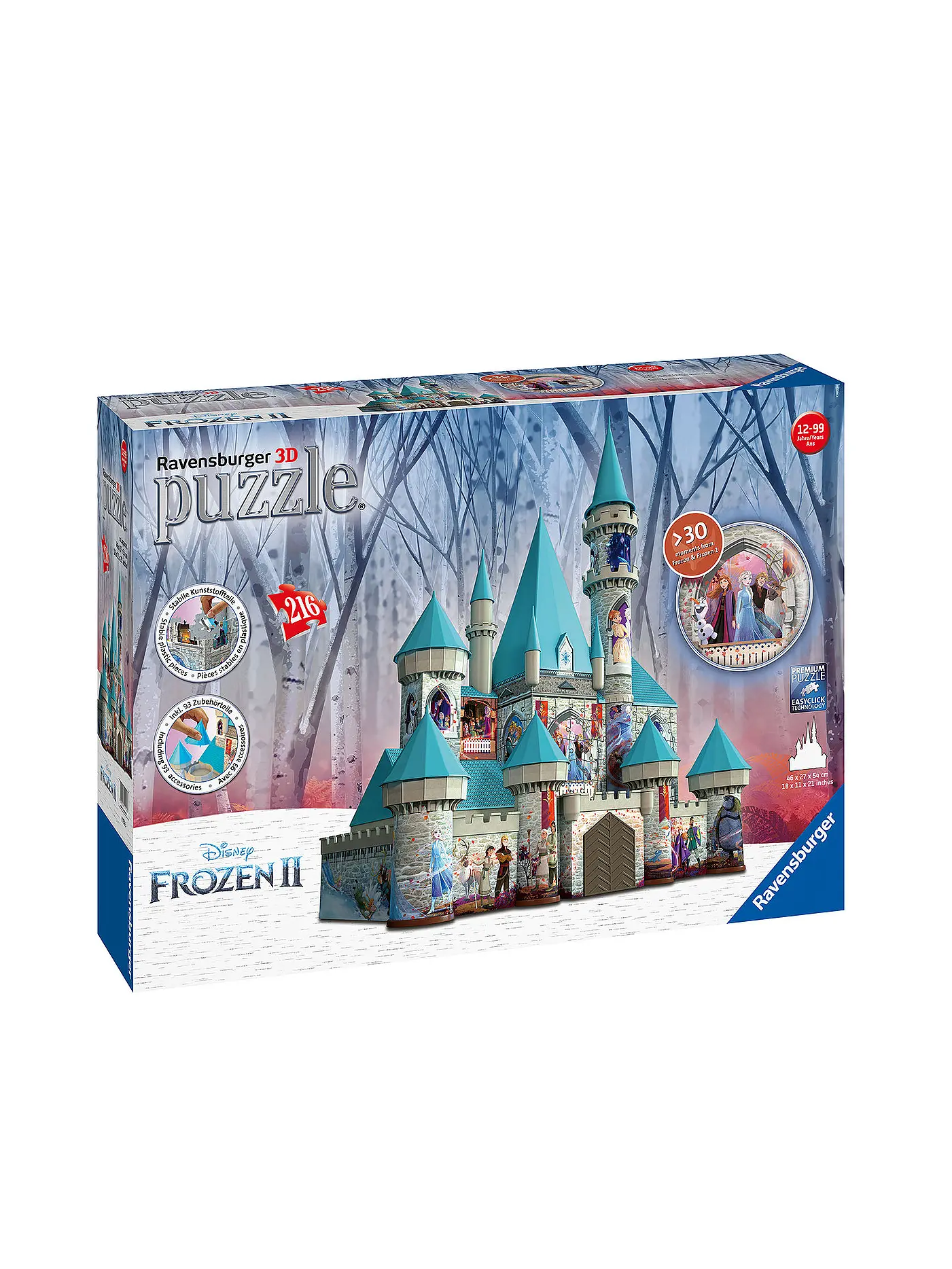 RAVENSBURGER | 3D Puzzle Bawerke - Disney Frozen 2 Schloss | 